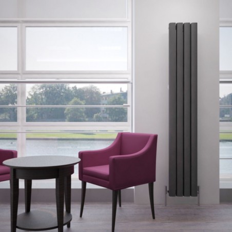 Carisa Vesta Metallic Grey Aluminium Vertical Radiators