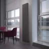 Carisa "Vesta" Metallic Grey Aluminium Designer Radiators (6 Sizes)