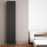 Carisa "Elvino" Metallic Grey Aluminium Flat Panel Vertical Designer Radiators (2 Sizes)