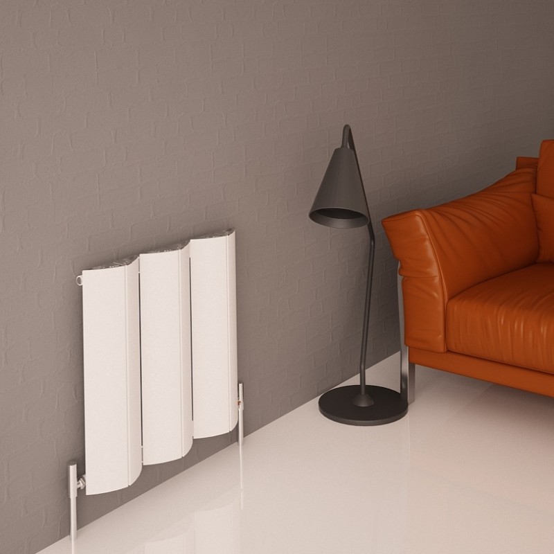 Carisa "Nixie" White Aluminium Designer Radiators (5 Sizes)