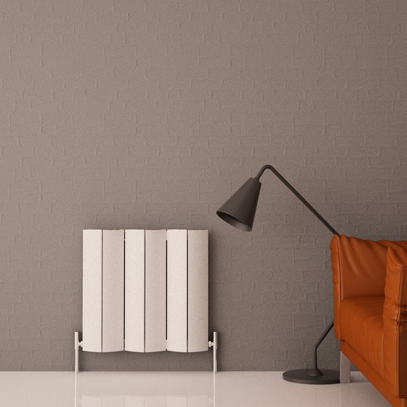 Carisa "Nixie" White Aluminium Designer Radiators (5 Sizes)