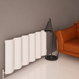 Carisa "Nixie" White Aluminium Designer Radiators (5 Sizes)