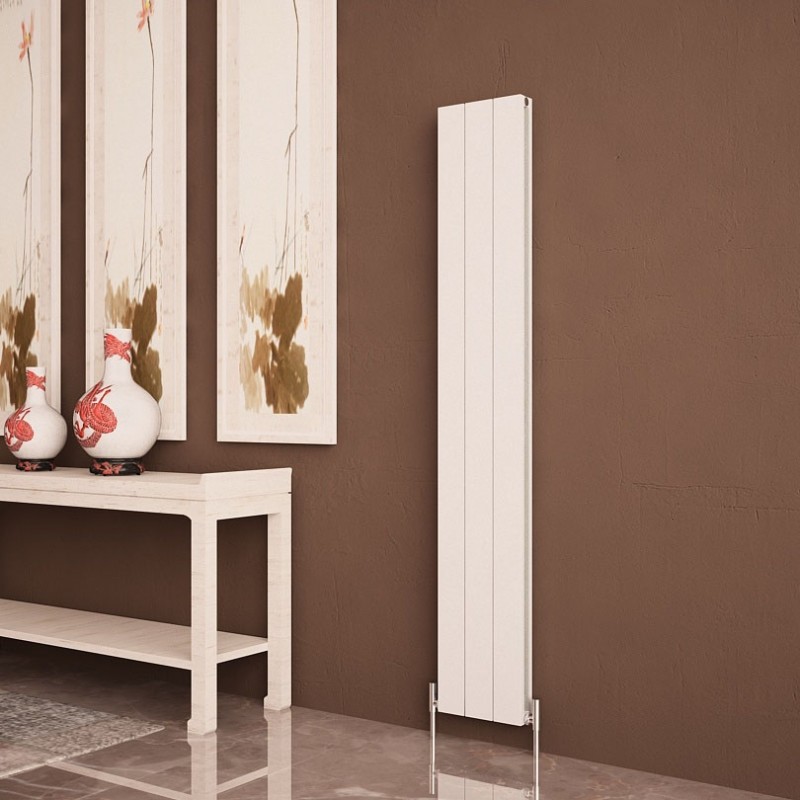 Carisa "Nemo Double" White Aluminium Flat Panel Designer Radiators (8 Sizes)