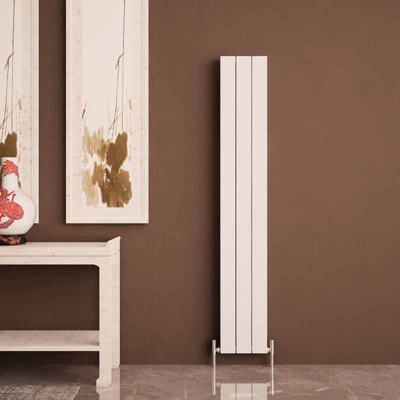 Carisa "Nemo Double" White Aluminium Flat Panel Designer Radiators (8 Sizes)