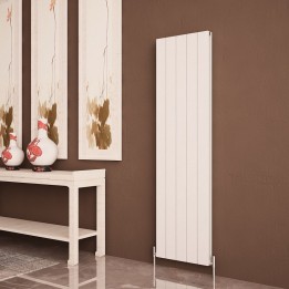 Carisa "Nemo Double" White Aluminium Flat Panel Designer Radiators (8 Sizes)