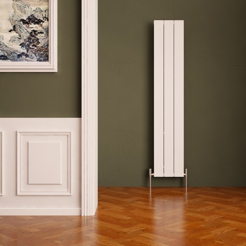 Carisa "Nemo" White Aluminium Flat Panel Designer Radiators (8 Sizes)