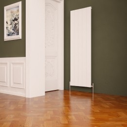 Carisa "Nemo" White Aluminium Flat Panel Designer Radiators (8 Sizes)