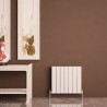 Carisa "Nemo Double" White Aluminium Flat Panel Horizontal Designer Radiators (5 Sizes)