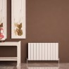 Carisa "Nemo Double" White Aluminium Flat Panel Horizontal Designer Radiators (5 Sizes)