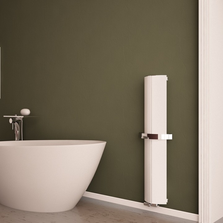 Carisa "Nixie Bath" White Aluminium Designer Radiators (3 Sizes)