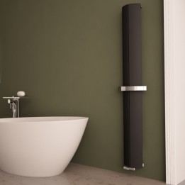 Carisa "Nixie Bath" Black Aluminium Designer Radiators (3 Sizes)