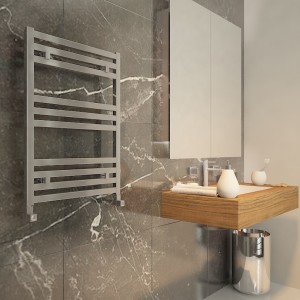 Carisa "Fame" Polished Anodised Aluminium Designer Towel Rails (4 Sizes)