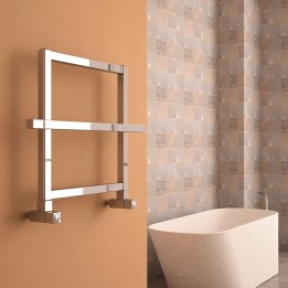 Carisa "Ajax I-II" Polished Anodised Aluminium Designer Towel Rails(2 Sizes)