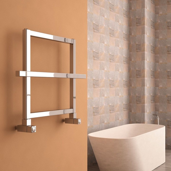 Carisa "Ajax I-II" Polished Anodised Aluminium Designer Towel Rails(2 Sizes)
