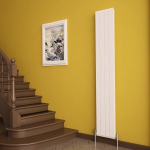 Carisa "Elite" White Aluminium Designer Vertical Radiators (3 Sizes)