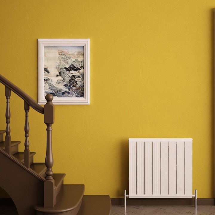Carisa "Elite" White Aluminium Designer Horizontal Radiators (5 Sizes)