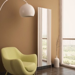 550mm (w) x 1800mm (h) Carisa "Tallis Mirror" Aluminum Designer Mirror Radiator