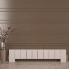 Carisa "Elvino Floor" White Aluminium Designer Radiators (2 Sizes)