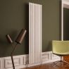 Carisa "Tallis" White Aluminium Oval Designer Radiators (5 Sizes)