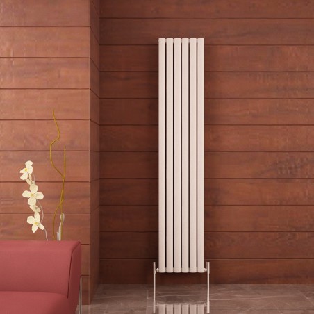 Carisa Tallis Double White Aluminium Vertical Radiators