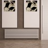 Carisa "Tallis" White Aluminium Oval Tube Designer Horizontal Radiators (2 Sizes)