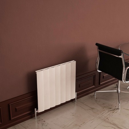 Carisa "Step" White Aluminium Designer Horizontal Radiators (5 Sizes)