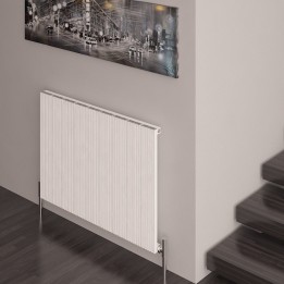 Carisa "Monza" White Aluminium Designer Horizontal Radiators (5 Sizes)