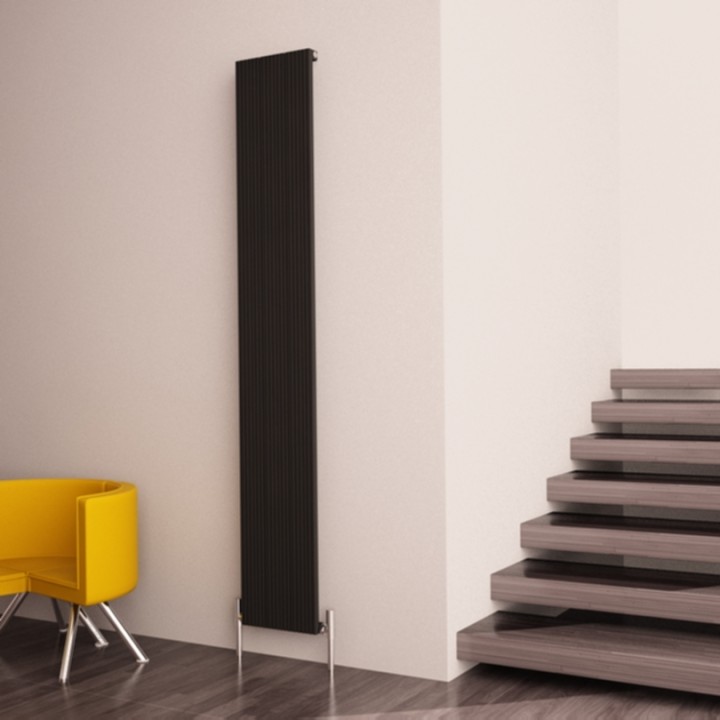 Carisa "Monza" White Aluminium Designer Vertical Radiators (3 Sizes)