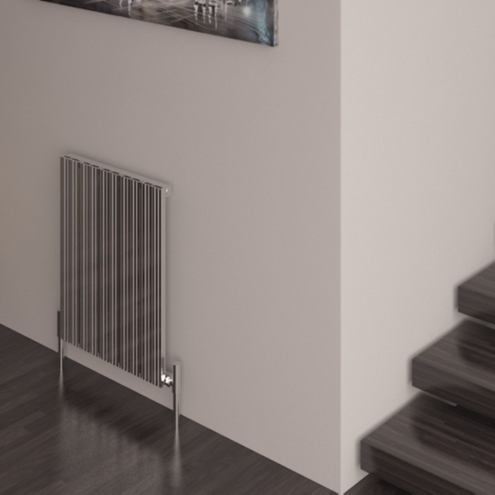 Carisa "Monza" Polished Anodised Aluminium Designer Horizontal Radiators (5 Sizes)