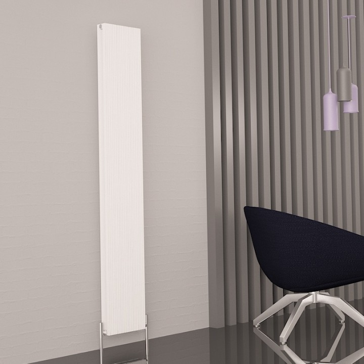Carisa "Monza Double" White Aluminium Designer Vertical Radiators (3 Sizes)