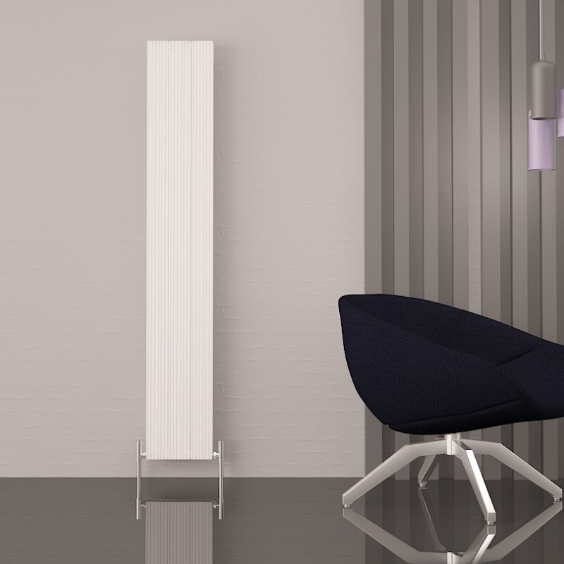 Carisa "Monza Double" White Aluminium Designer Vertical Radiators (3 Sizes)