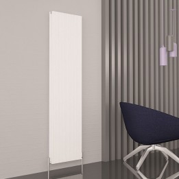 Carisa "Monza Double" White Aluminium Designer Vertical Radiators (3 Sizes)