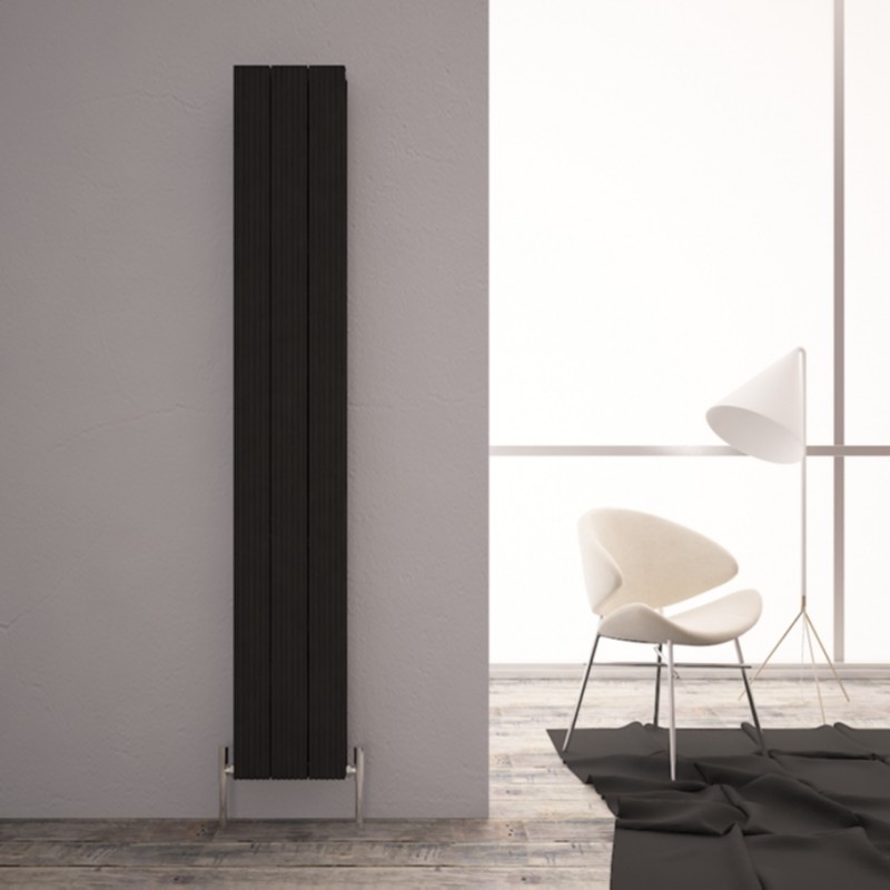 Carisa Monza Double Black Aluminium Vertical Radiators