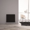 Carisa "Monza Double" Black Aluminium Designer Horizontal Radiators (5 Sizes)