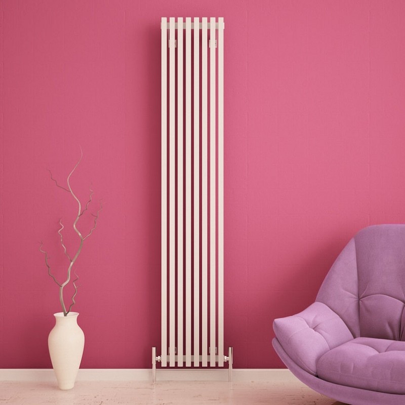 Carisa "Sophia" White Aluminium Designer Vertical Radiators (2 Sizes)