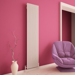 Carisa "Sophia" White Aluminium Designer Vertical Radiators (2 Sizes)
