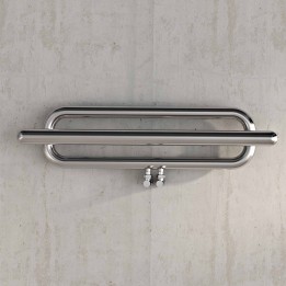 250mm (w) x 1000mm (h) Carisa "Swing" Brushed Stainless Steel Designer Radiator
