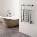 Carisa "Vintage" Chrome Wall Mounted Traditional Heated Towel Rails (2 Sizes)