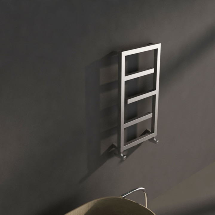 Carisa "Eclipse" Brushed Stainless Steel Designer Towel Rails (2 Sizes)