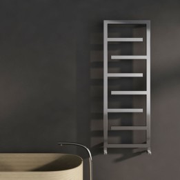 Carisa "Eclipse" Brushed Stainless Steel Designer Towel Rails (2 Sizes)