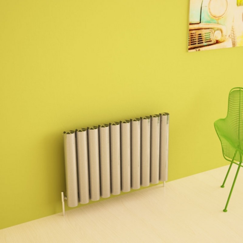 Carisa "Otto" Polished Anodized Aluminium Designer Horizontal Radiators (2 Sizes)