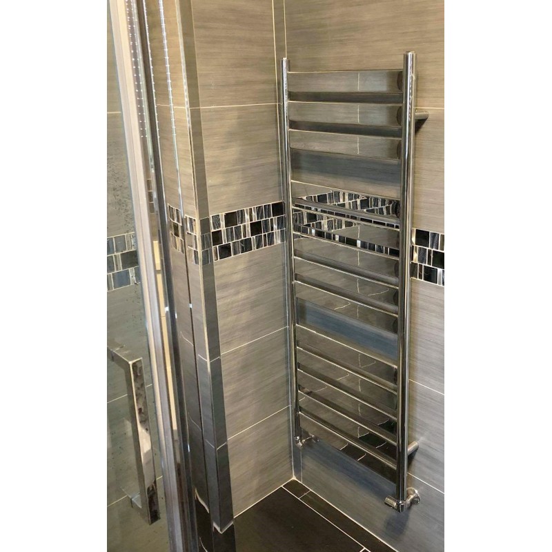 500mm x 1300mm Ruthin Chrome Towel Rail