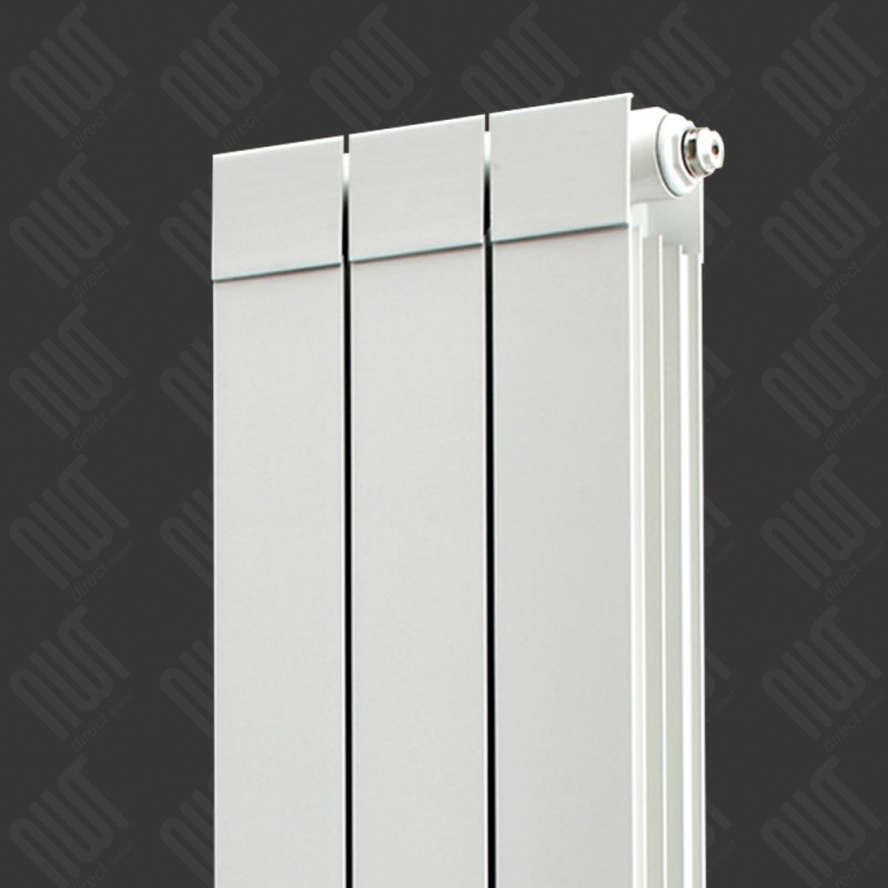 268mm (w) x 1446mm (h) Trojan White Aluminium - Close up