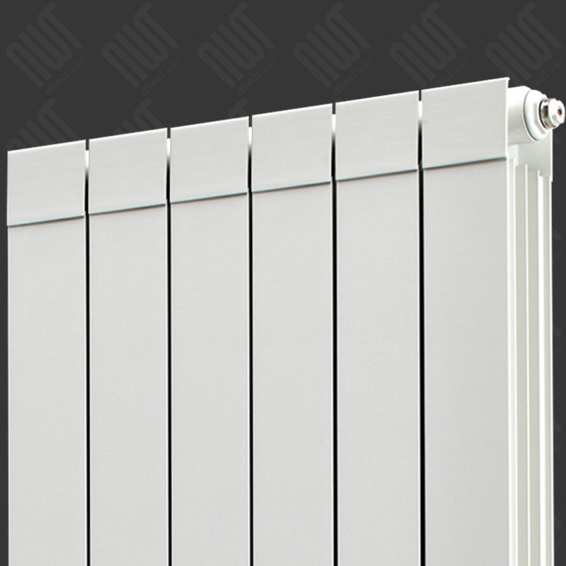 508mm (w) x 1446mm (h) Trojan White Aluminium - Close up