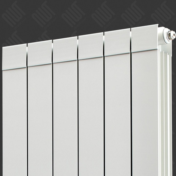 508mm (w) x 1846mm (h) Trojan White Aluminium - Close up