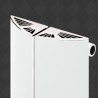 Carisa "Nixie Bath" White Aluminium Designer Radiators (3 Sizes) - Close up