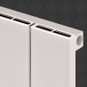 Carisa "Nemo" White Aluminium Flat Panel Horizontal Designer Radiators (5 Sizes) - Close up