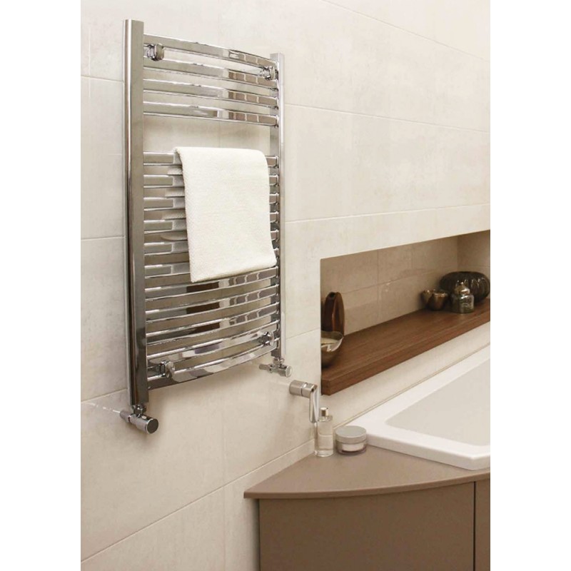 500mm x 800mm Ellipse Chrome Towel Rail