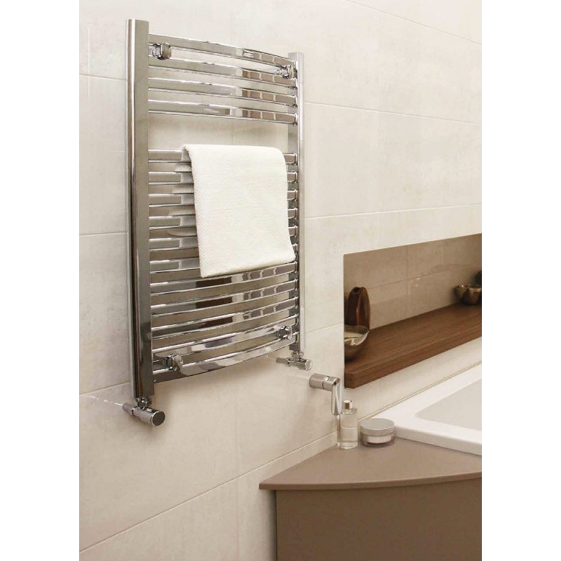 600mm x 800mm Ellipse Chrome Towel Rail