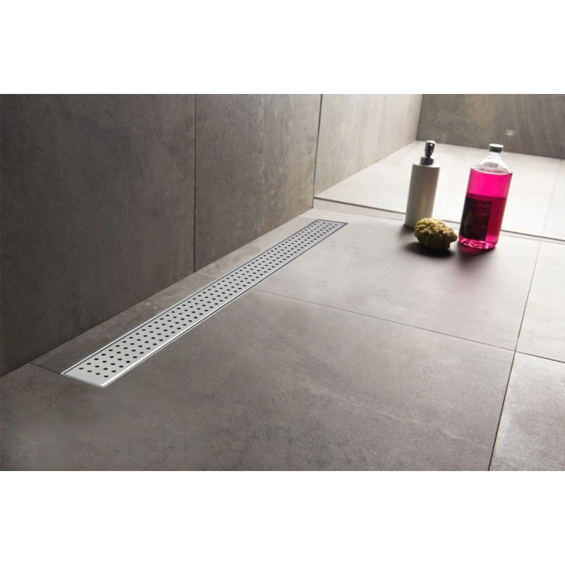 Design 7 - Stainless Steel "Rectangular" Wetroom Drainage System - 5 Sizes (600mm to 1500mm)